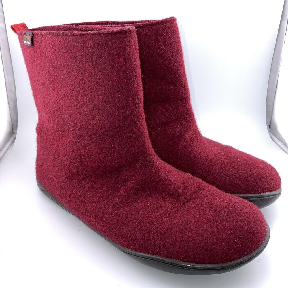 Camper Wabi Ankle Goretex Shetland Wool Red Boot Women 36 Performance Classic